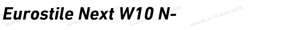 Eurostile Next W10 N字体转换